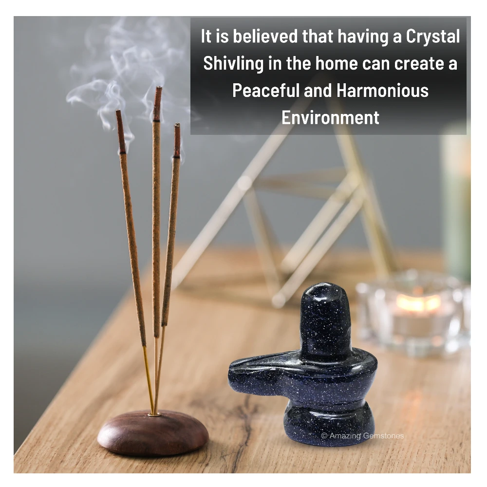 Blue Goldstone Shivling