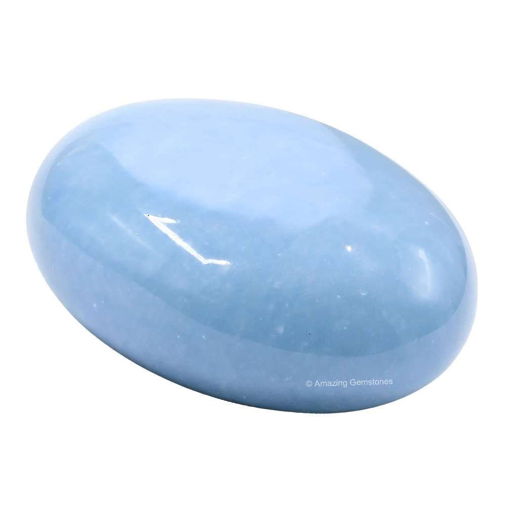 Angelite Palm Stone
