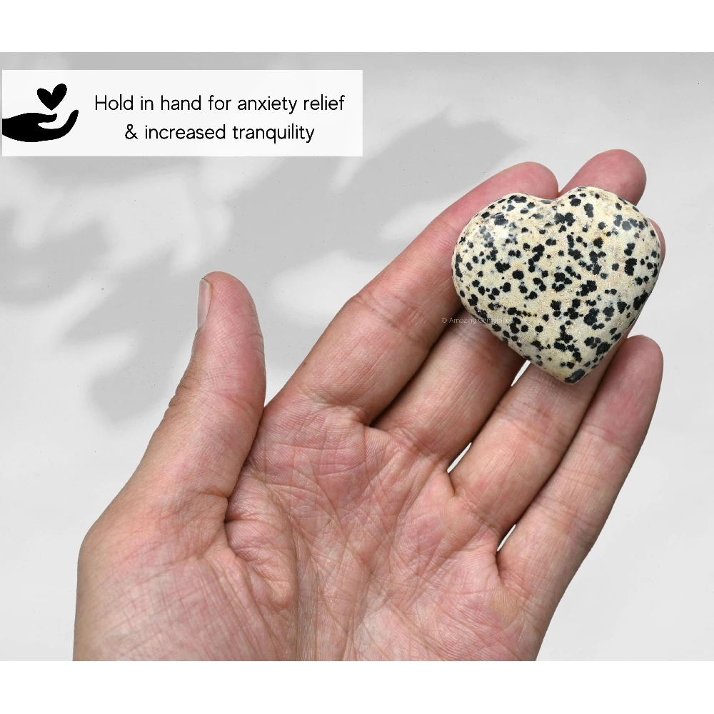 Dalmatian Jasper Heart