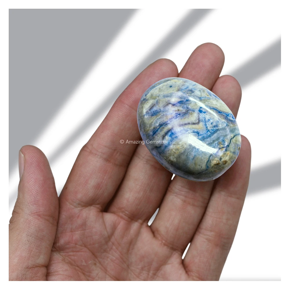 Scheelite Palm Stone