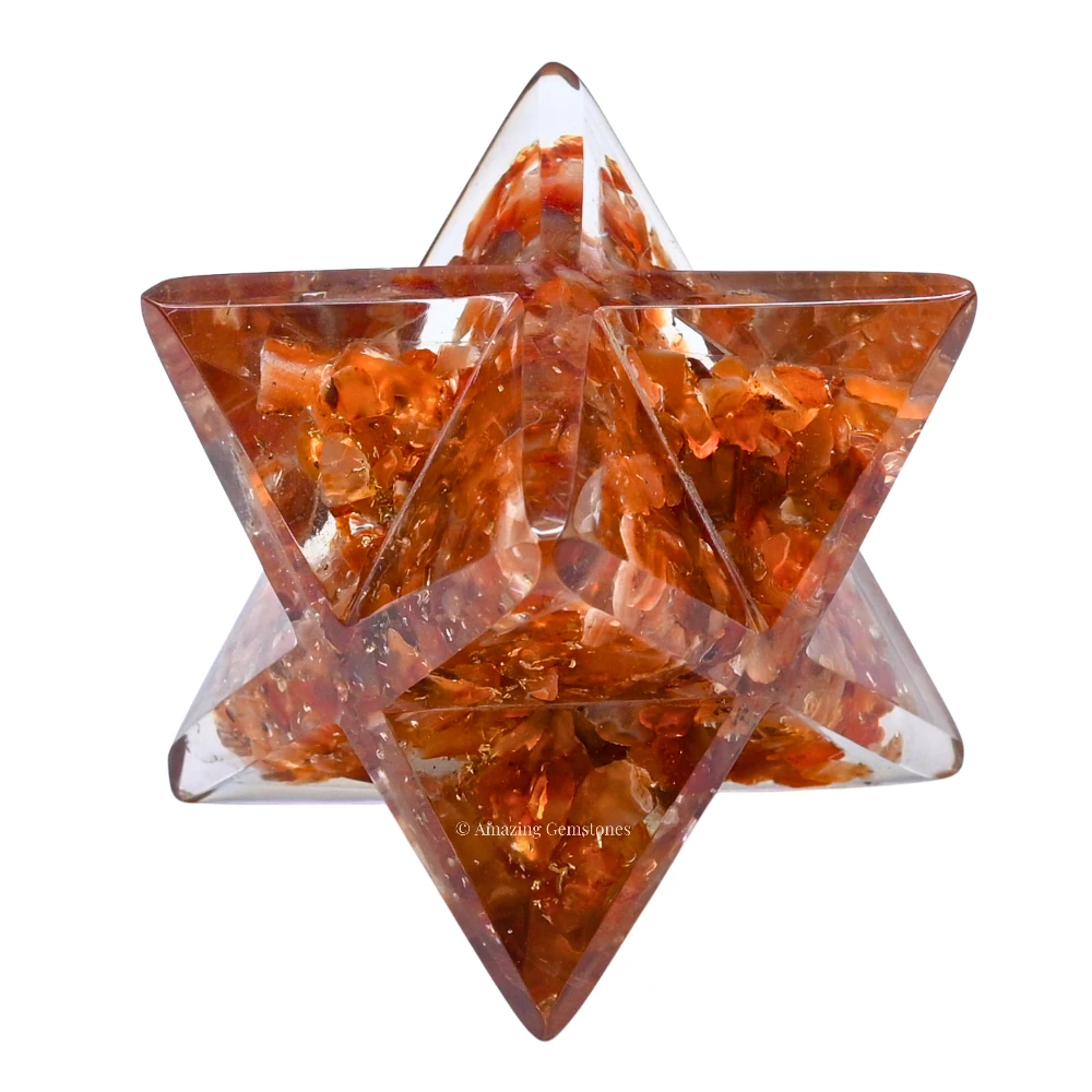 Carnelian Orgone Merkaba