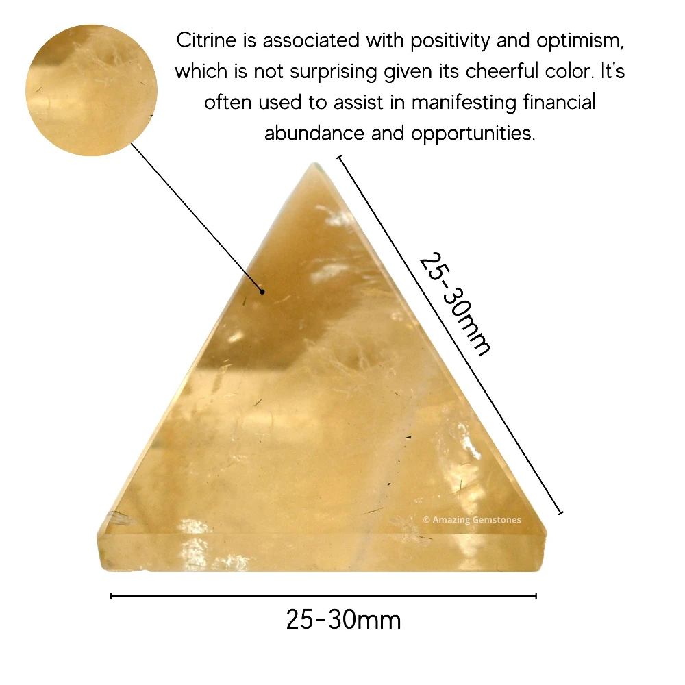 Citrine Pyramid (1 Inch)