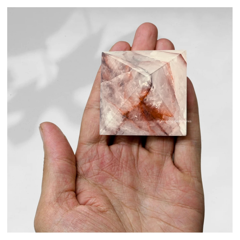 Red Hematoid Quartz Pyramid (2 Inch)