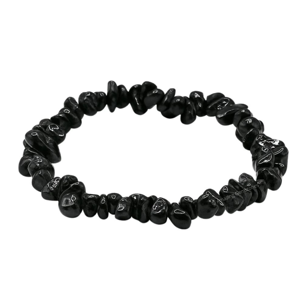Black Tourmaline Chips Bracelet