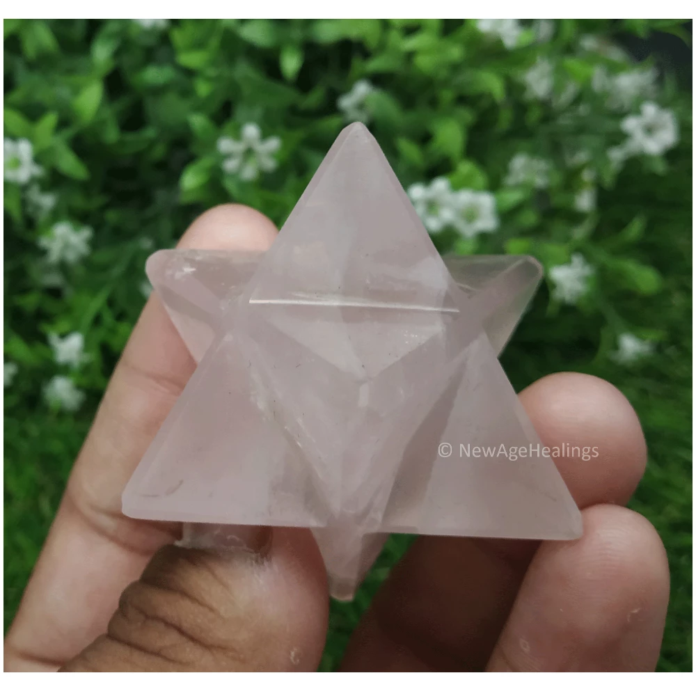 Rose Quartz Merkaba (30-40 mm)