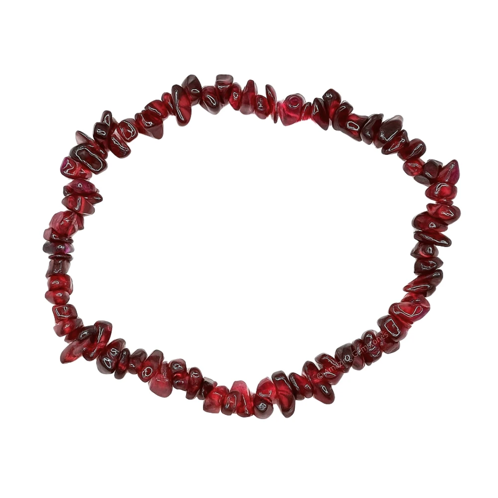 Garnet Chips Bracelet