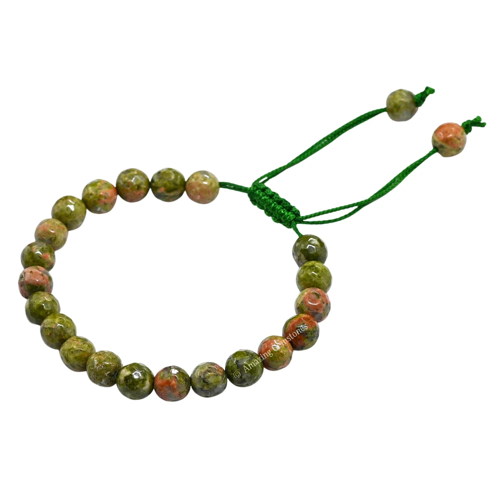 Unakite Bracelet (Faceted-Adjustable)