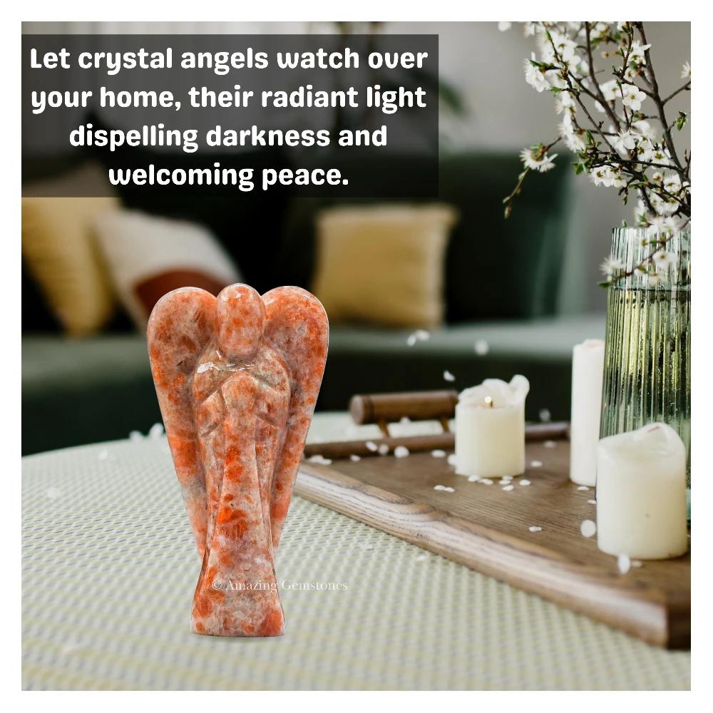 Sunstone Angel Figurine (1.5 Inch)