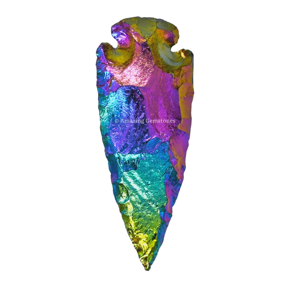 Titanium Aura Quartz Crystal Arrowhead - 2" to 3"