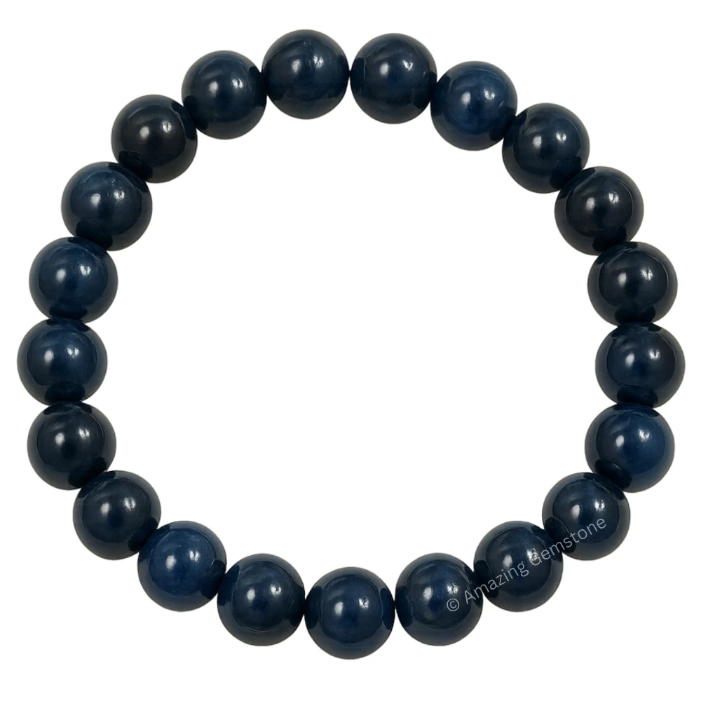 Blue And Black Tiger Eye Bracelet (Stretchable)