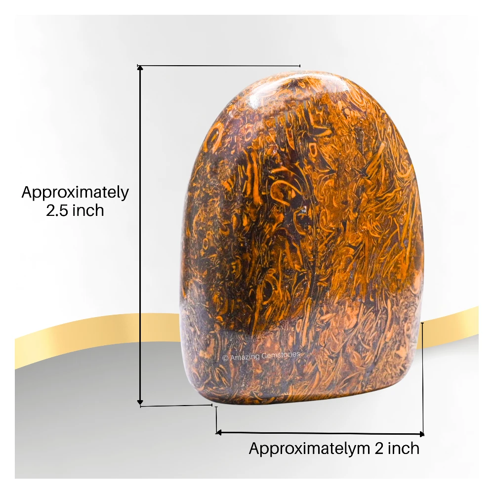 Mariyam Jasper Standing Palm Stone (Large)