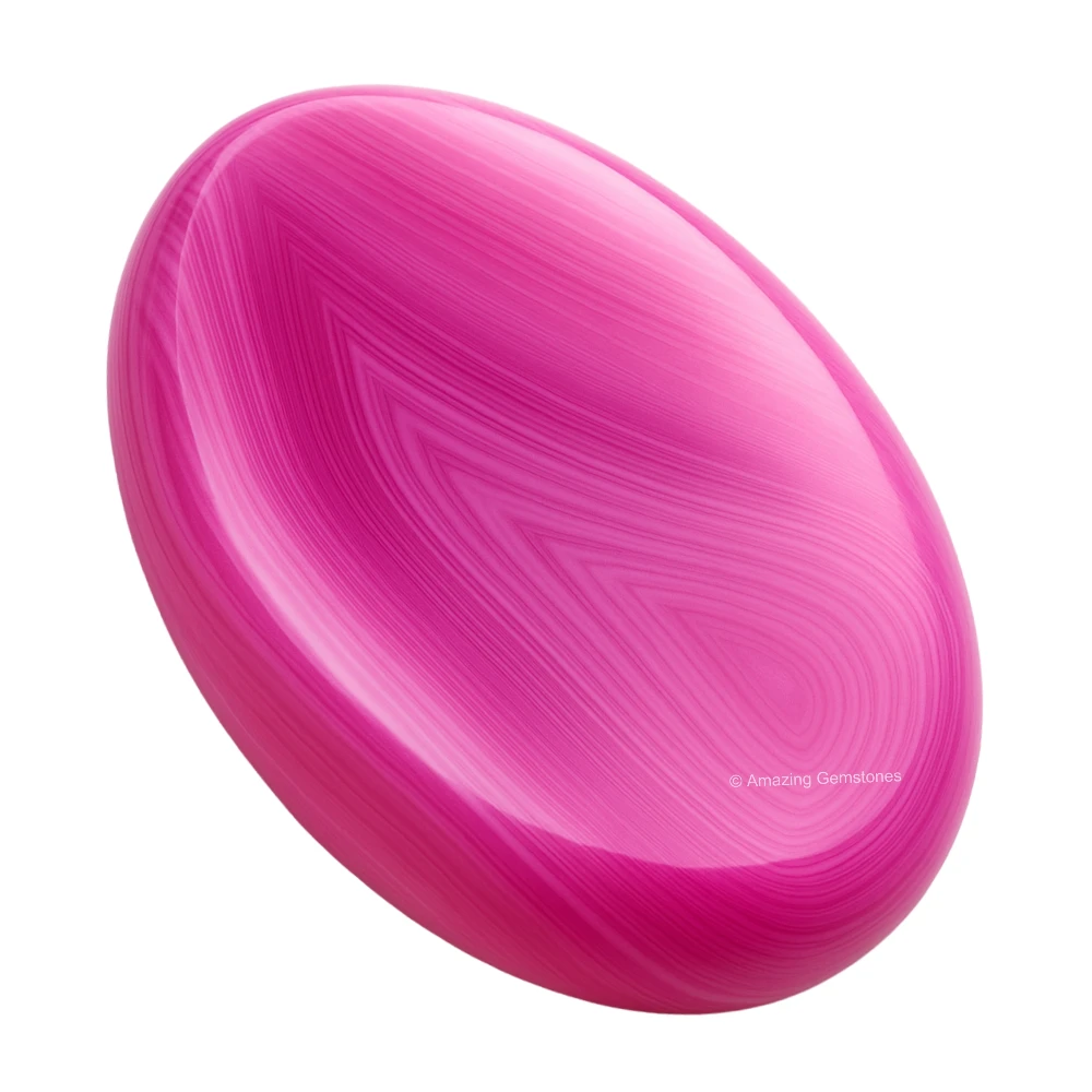 Pink Onyx Worry Stone