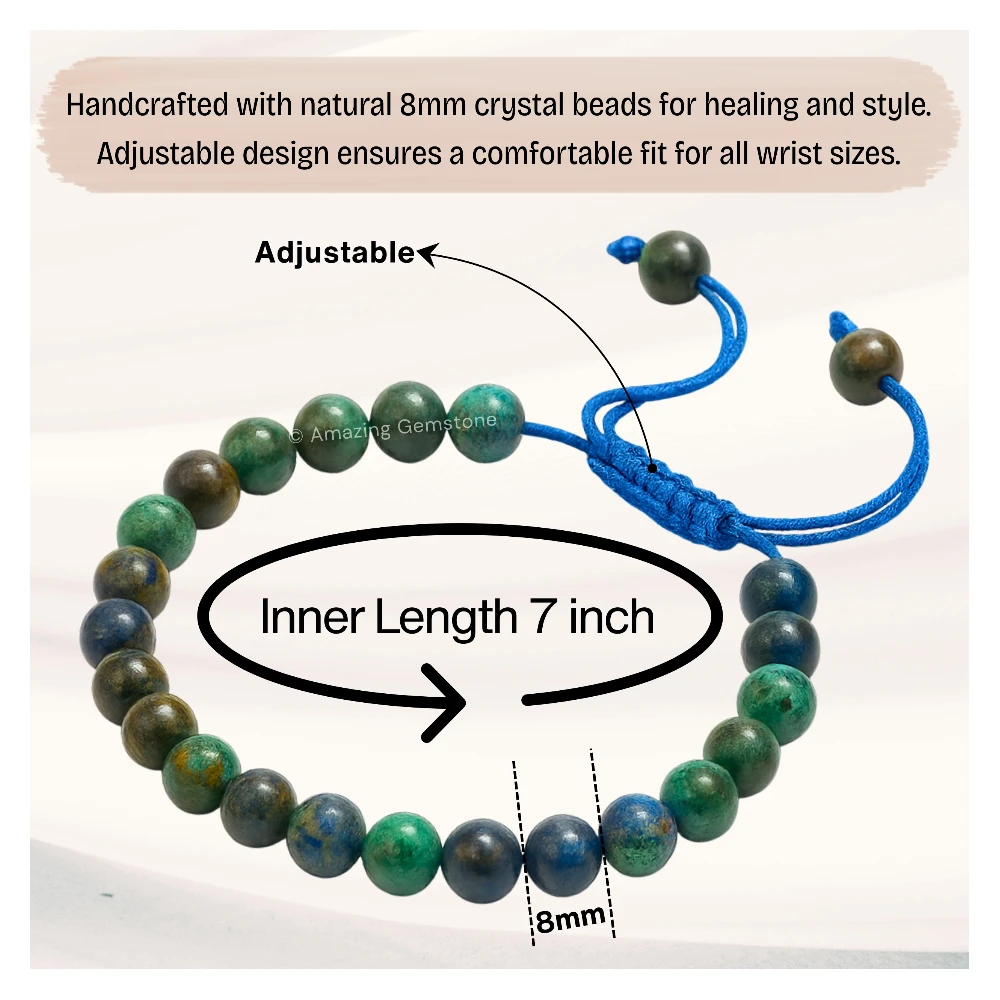 Azurite Bracelet (Adjustable)