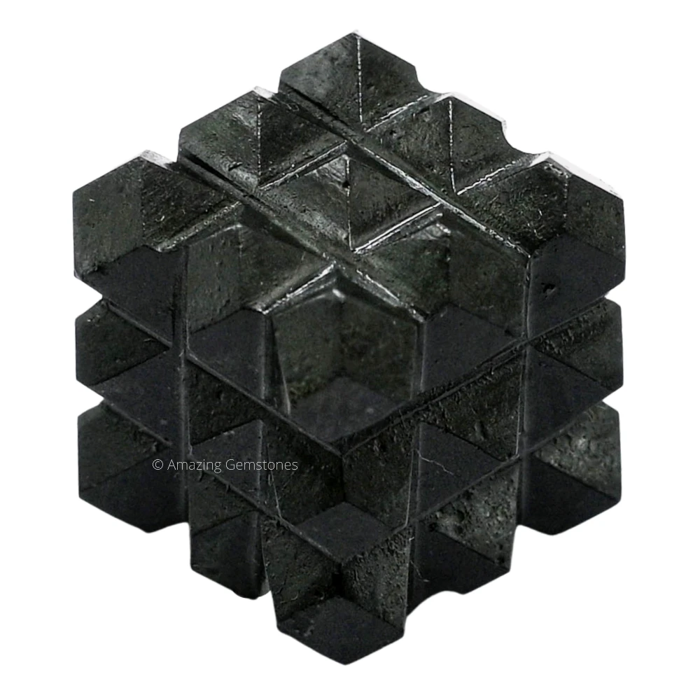 Black Tourmaline Cube Pyramid