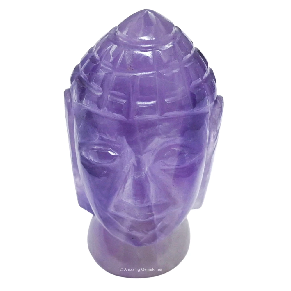 Amethyst Buddha Head
