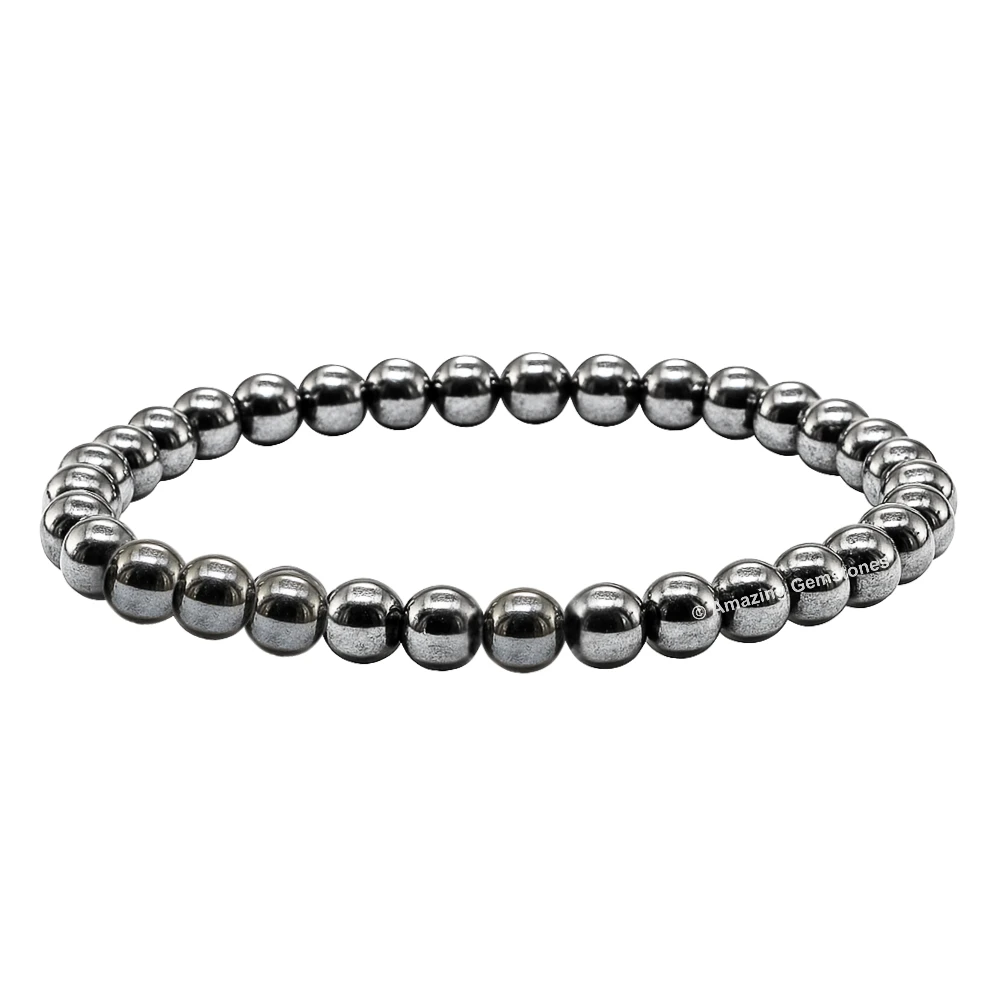 Hematite Healing Crystal Bracelets - 6mm Beads