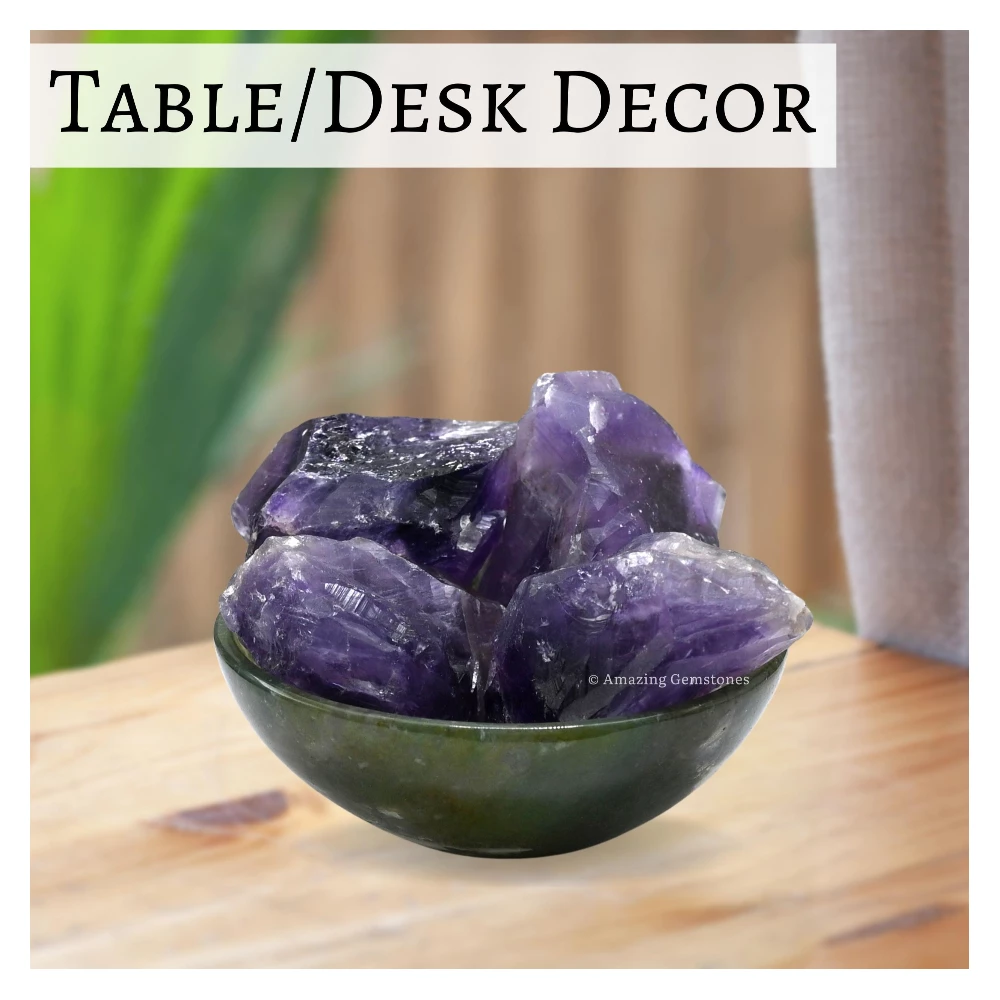 Amethyst Raw Crystals (5 Pieces)
