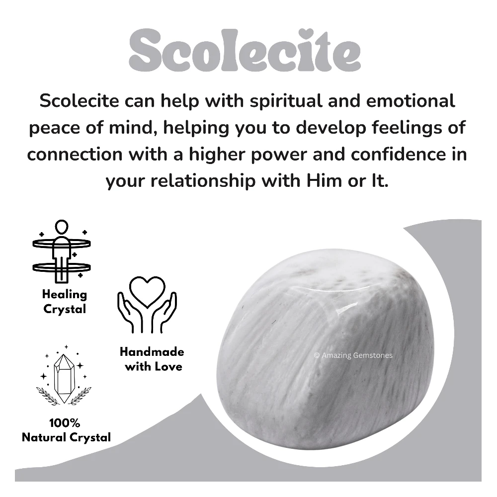 Tumbled Scolecite Crystals Stones (1000+ Carats)