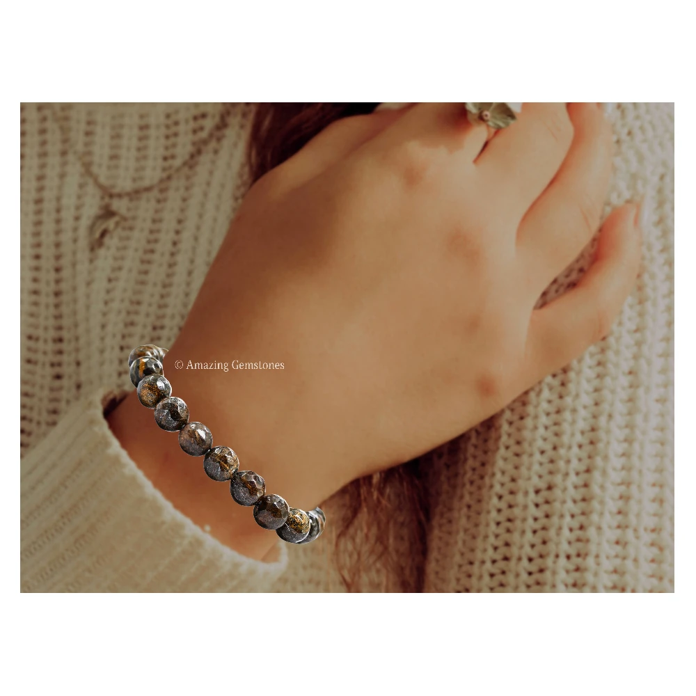 Bronzite Bracelet (Faceted) (Stretchable)