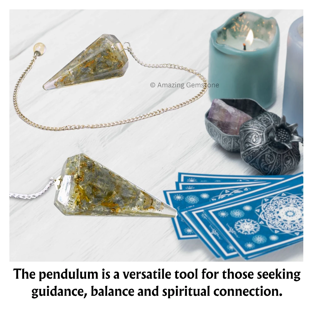 Labradorite Orgone Pendulum