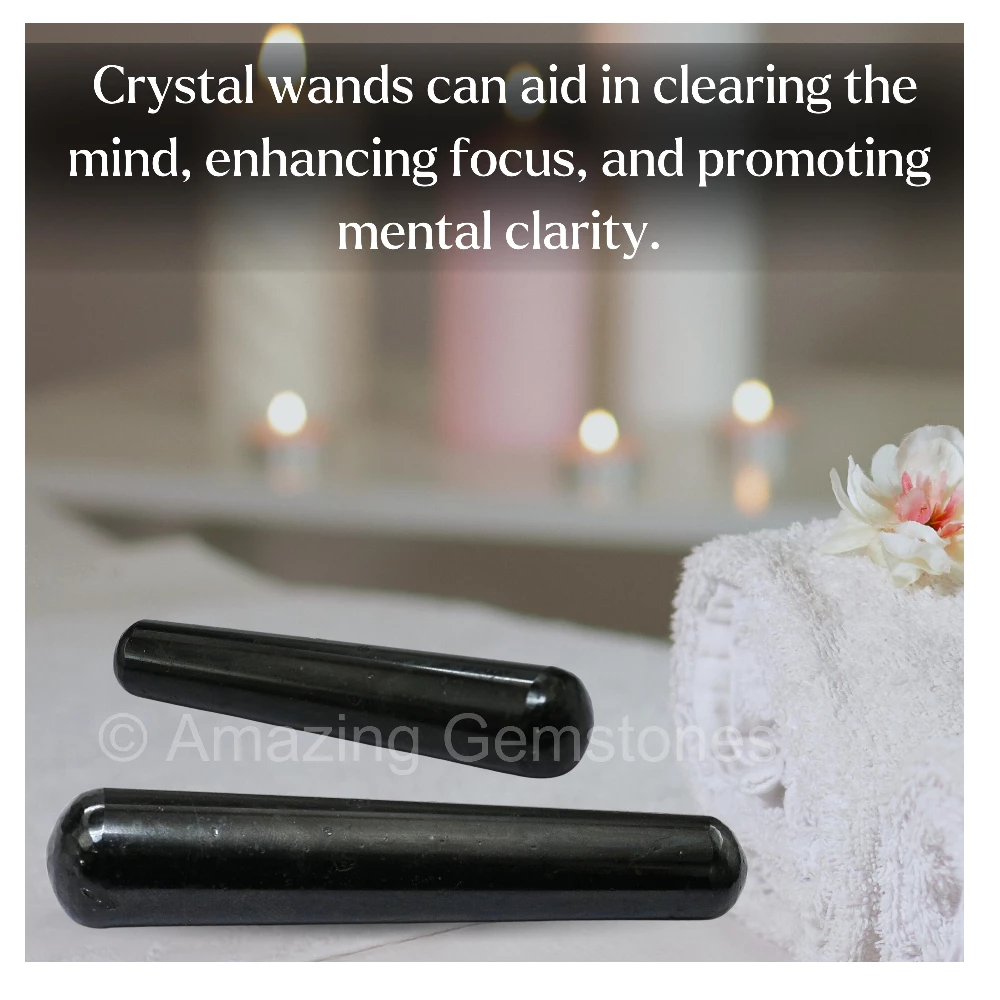 Black Tourmaline Wand (Smooth)