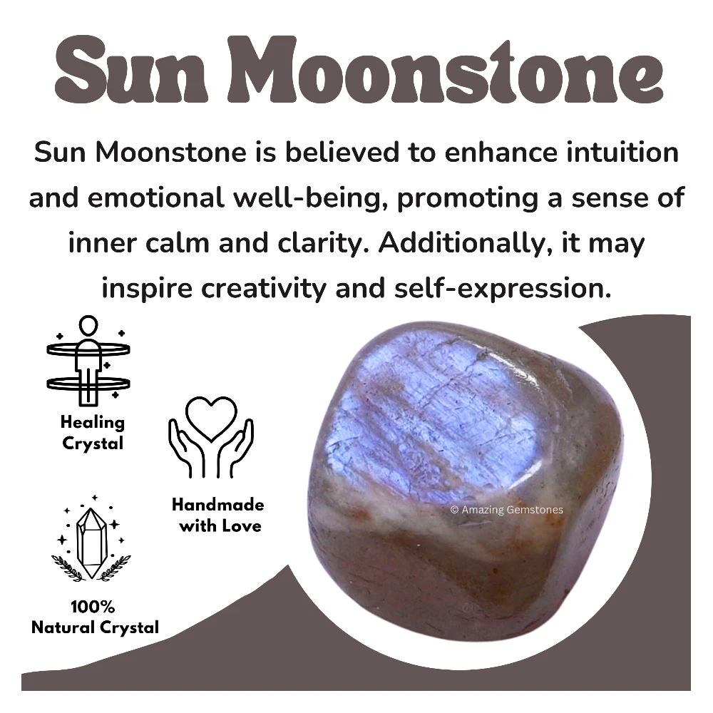 Tumbled Sun Moonstone Stone Crystals (1000+ Carats)