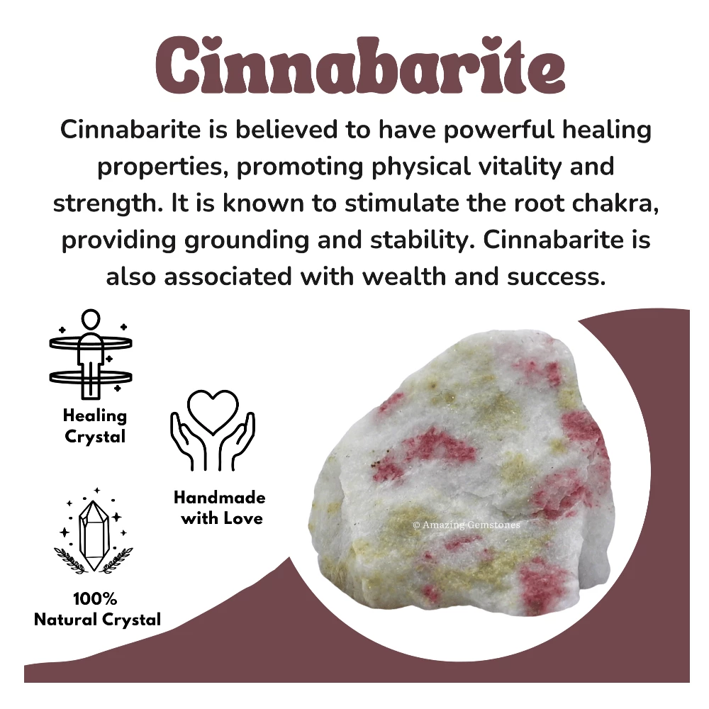 Cinnabarite Raw Crystals (2 Pieces)
