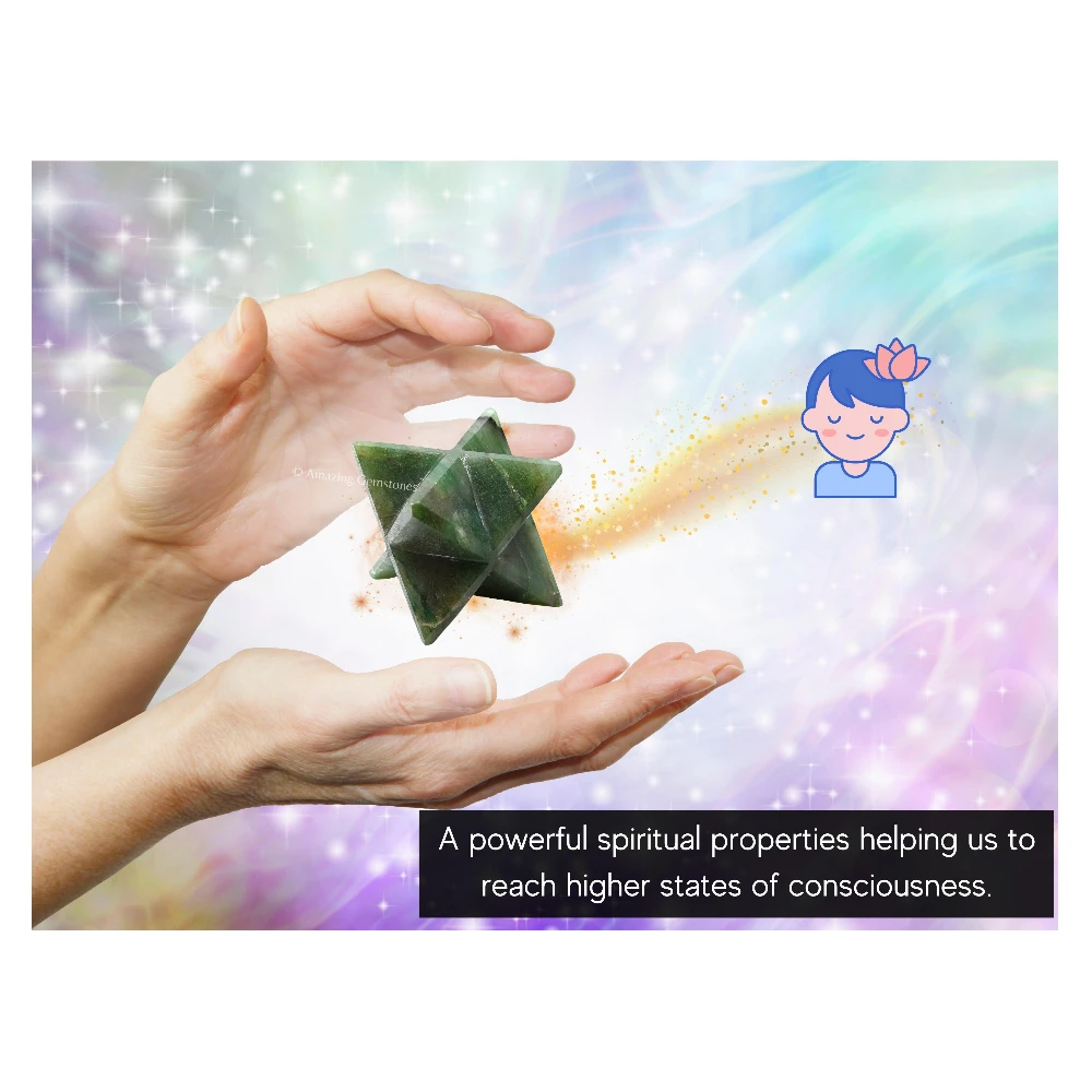 Dark Green Aventurine Merkaba (45-55 mm)