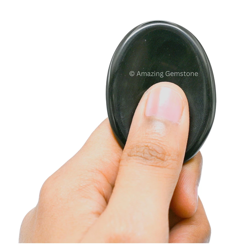 Black Obsidian Worry Stone