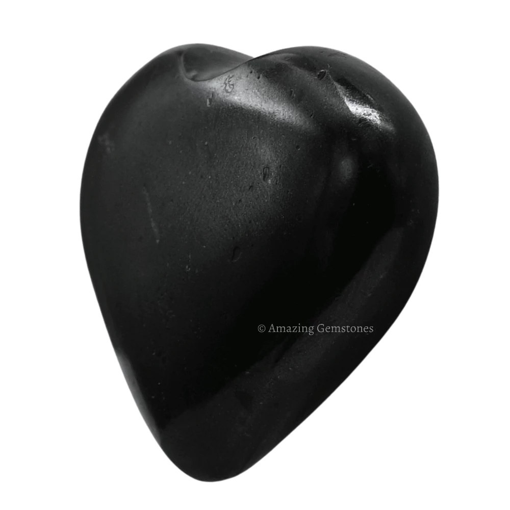 Black Tourmaline Heart