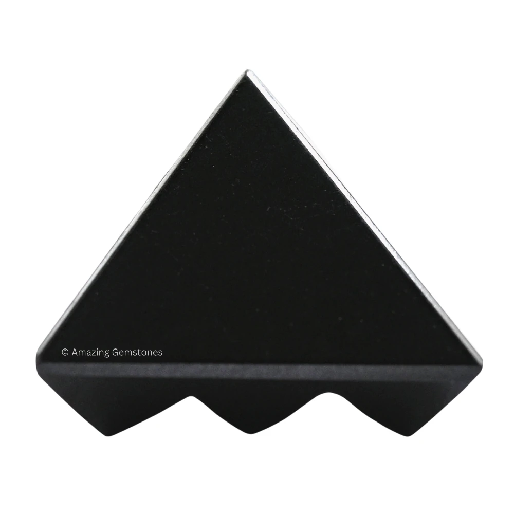 Shungite Lemurian Pyramid - Under 9 Pyramid Plate