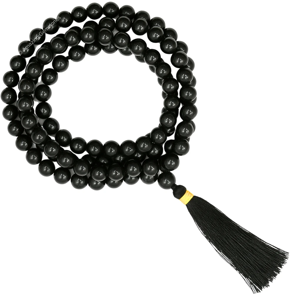 Black Tourmaline Mala (Without Knot)