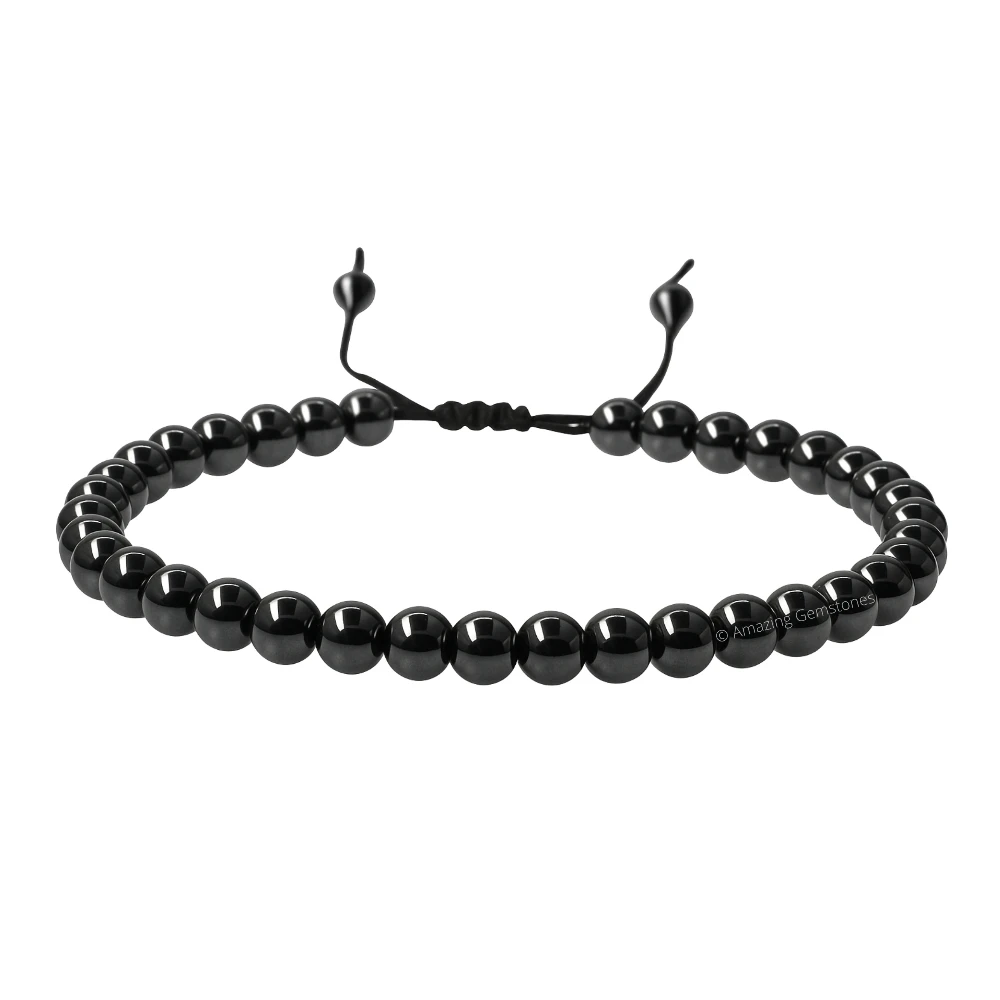 Black Obsidian Anklet (Without Knot)