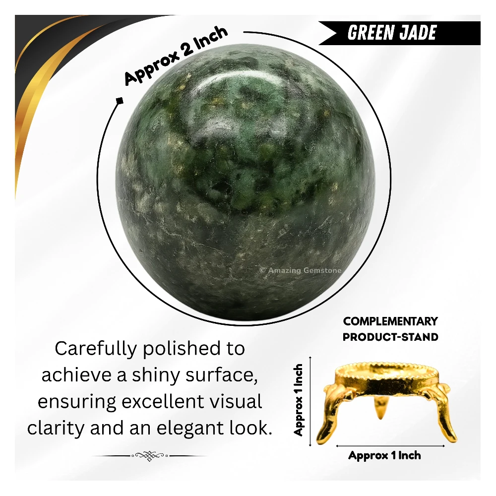 Green Jade Sphere (2 Inch)
