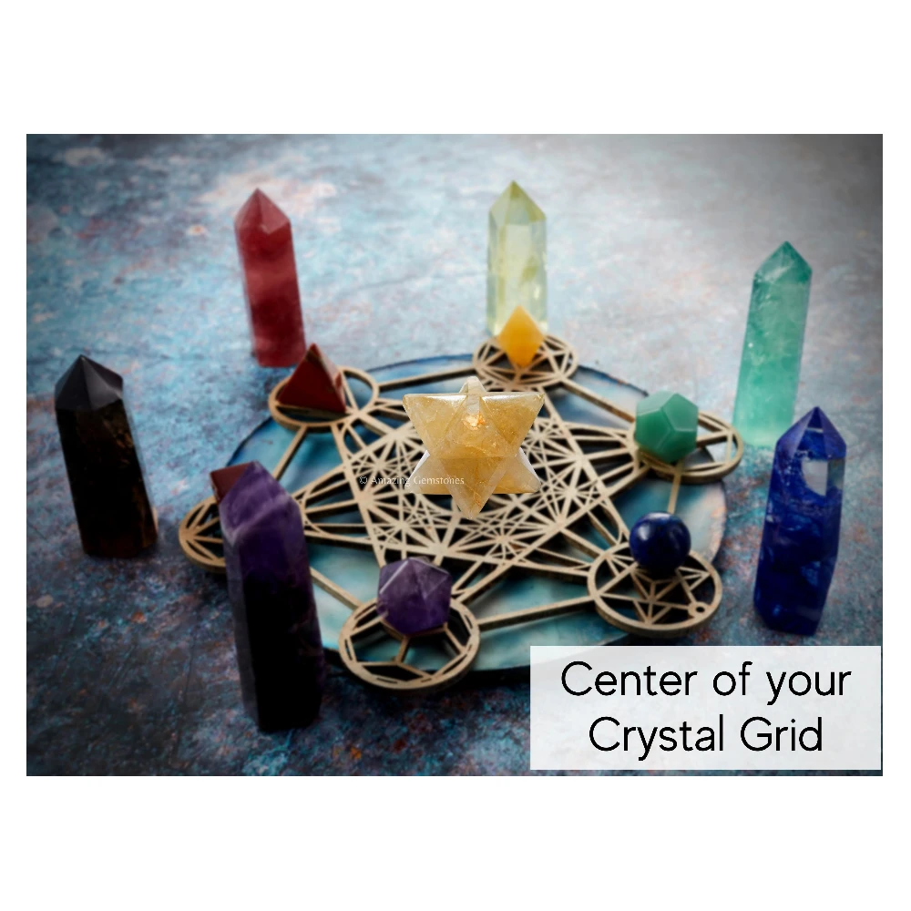 Citrine Merkaba (30-40 mm)