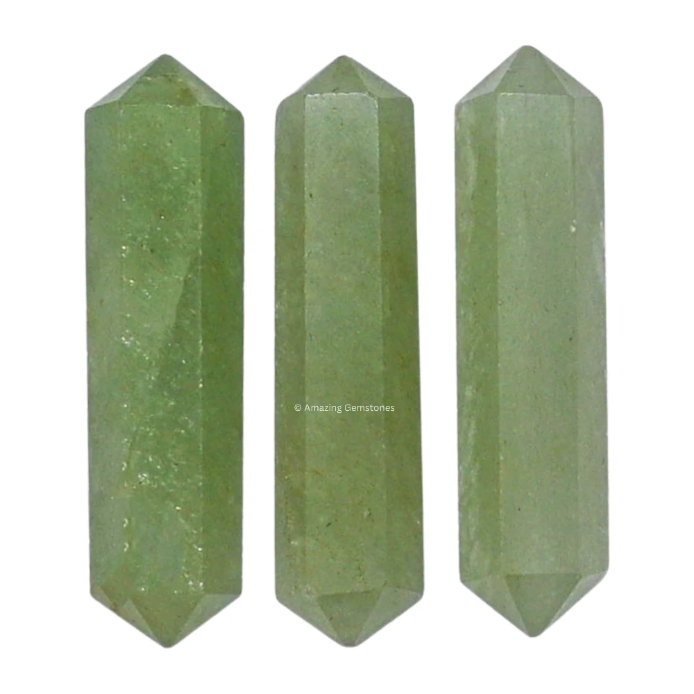 Green Aventurine Pencil Points (Double Terminated) (Set of 50)