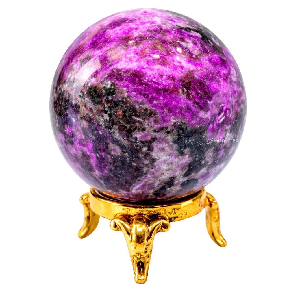 Cobalt Calcite Sphere (1.5 Inch)