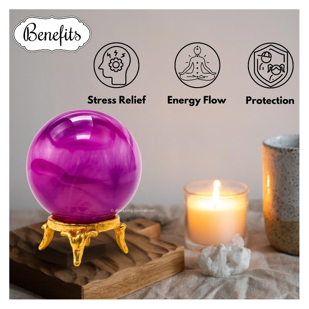 Pink Onyx Sphere (2 Inch)