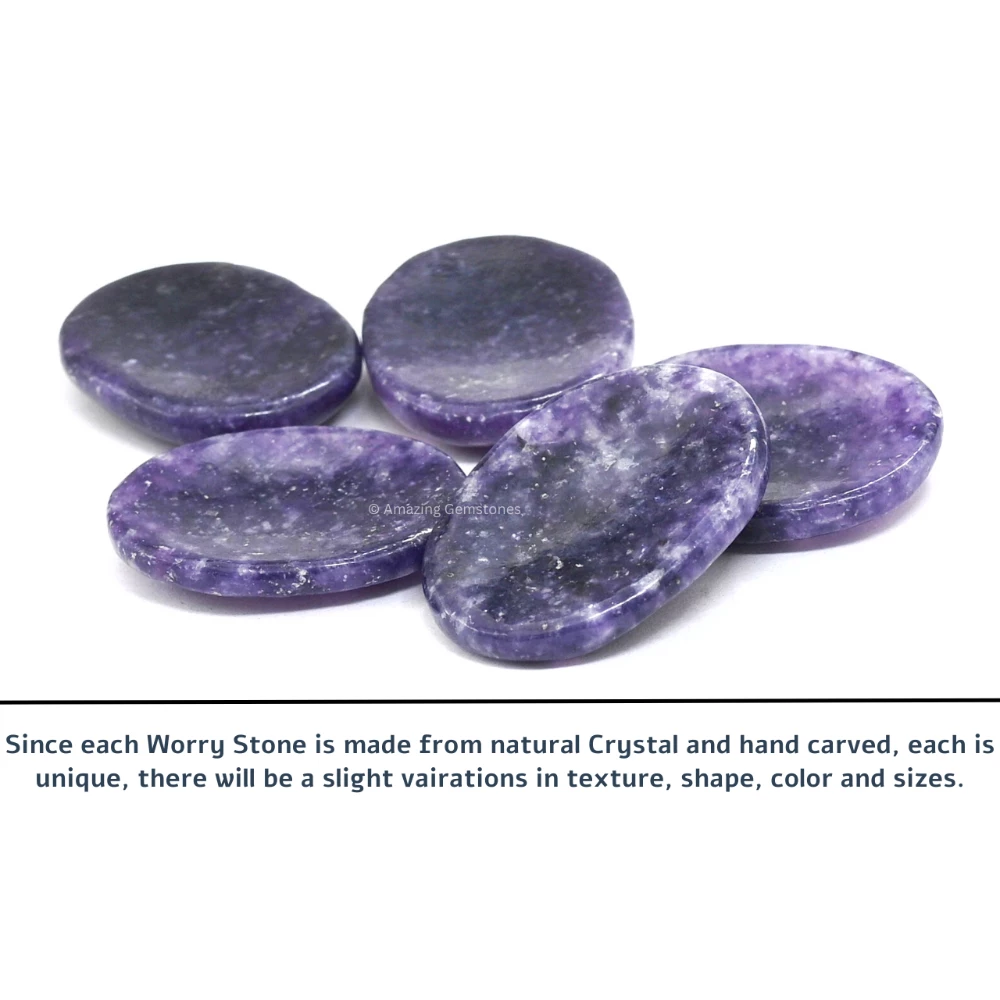 Lepidolite Worry Stone