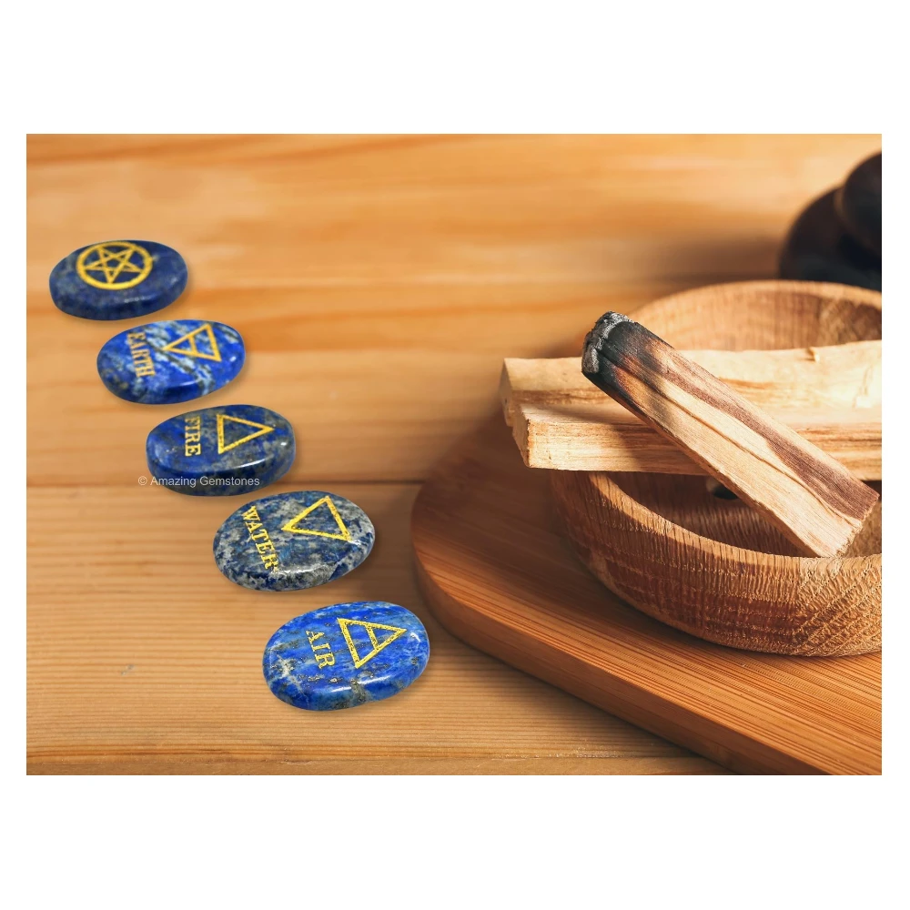 Lapis Lazuli Fifth Element Stones (Set of 5)