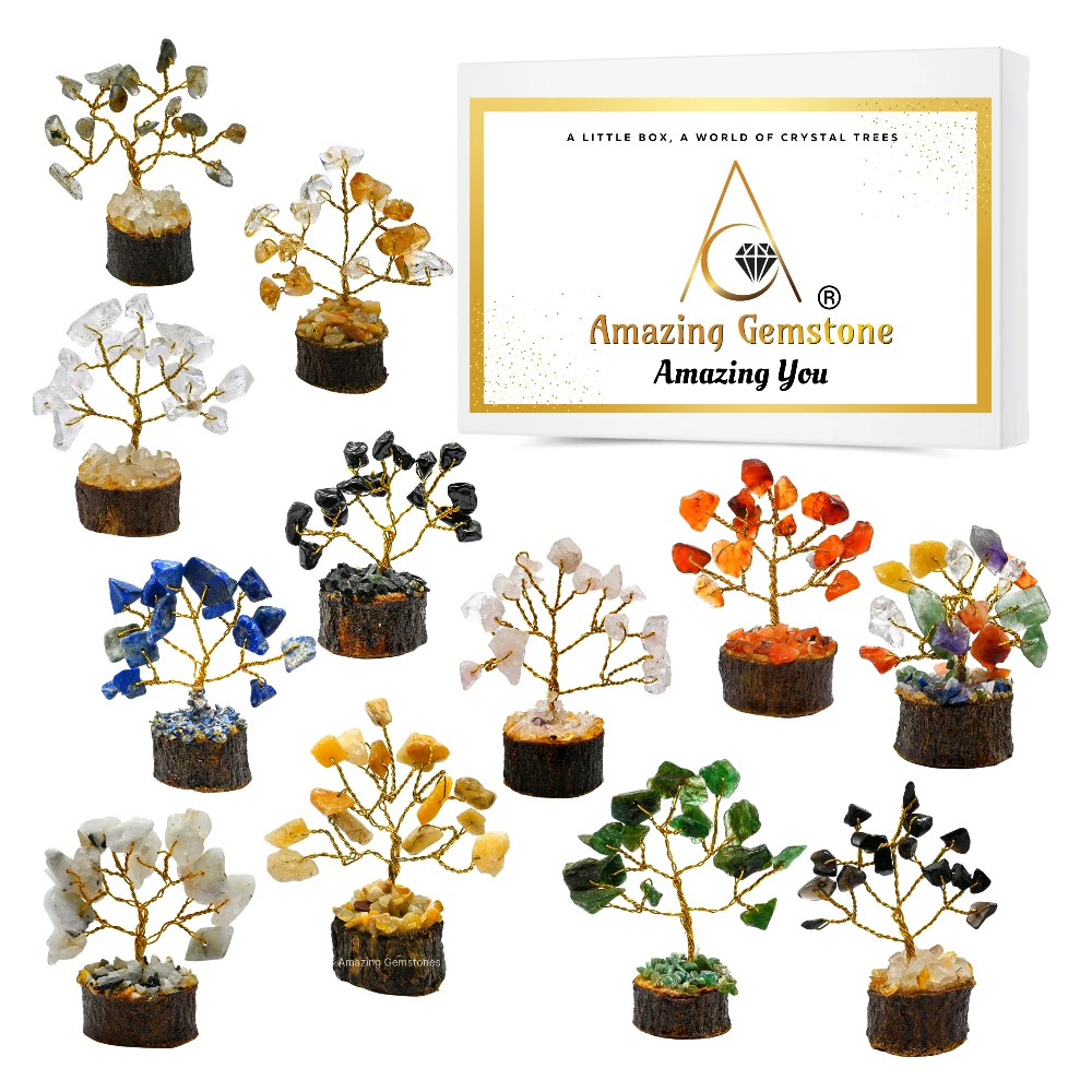 Set of 12 Crystal Tree - Premium
