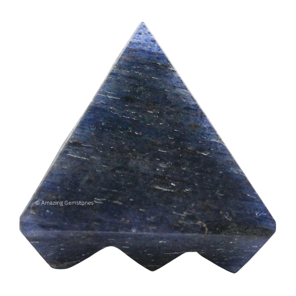 Blue Aventurine Lemurian Pyramid - Under 9 Pyramid Plate
