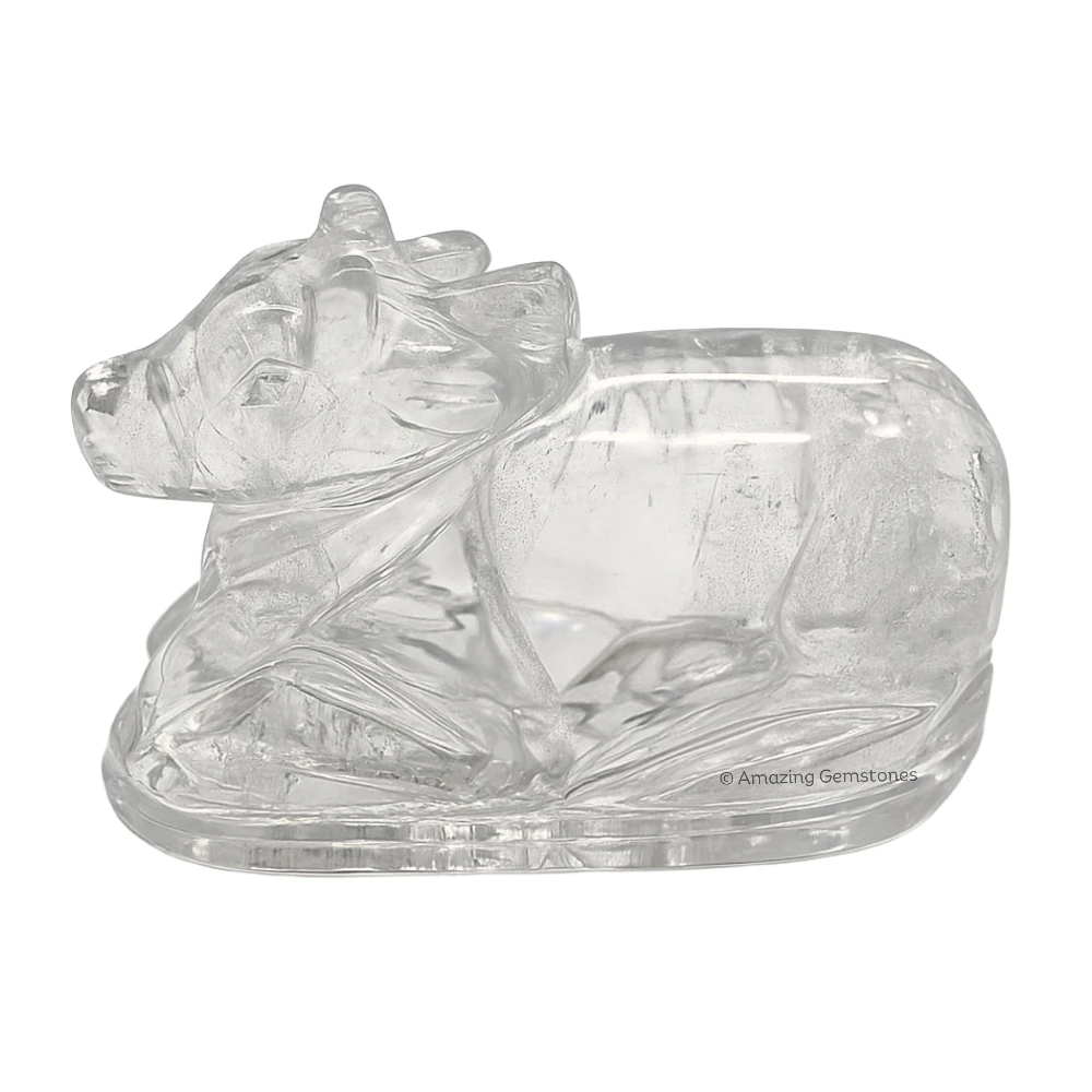 Clear Quartz Nandi (10-20 Gram)