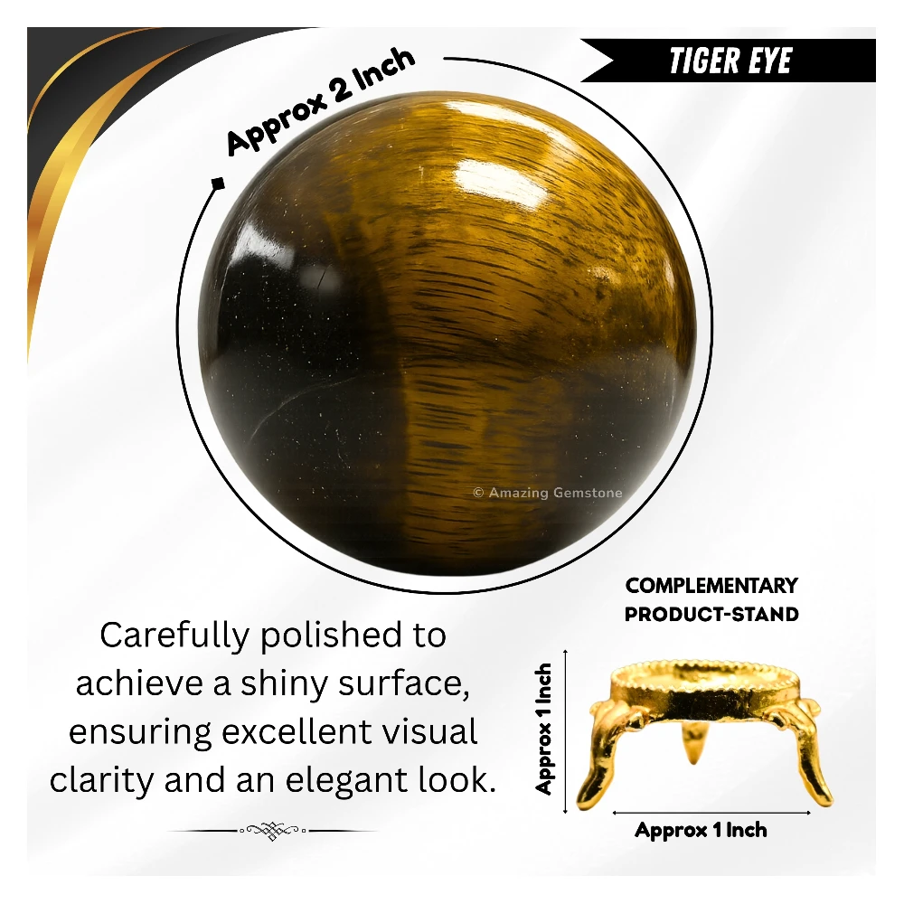 Tiger Eye Sphere (2 Inch)
