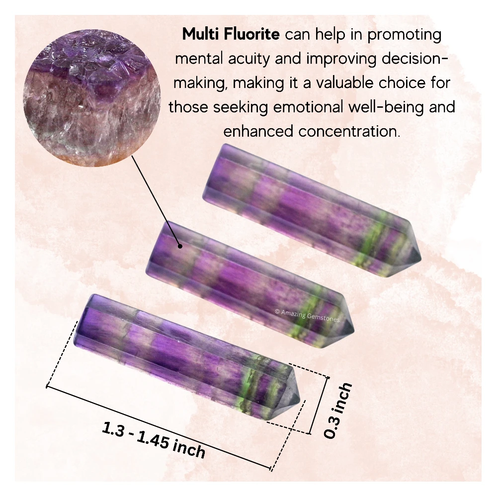 Multi Fluorite Pencil Points (Set of 50)