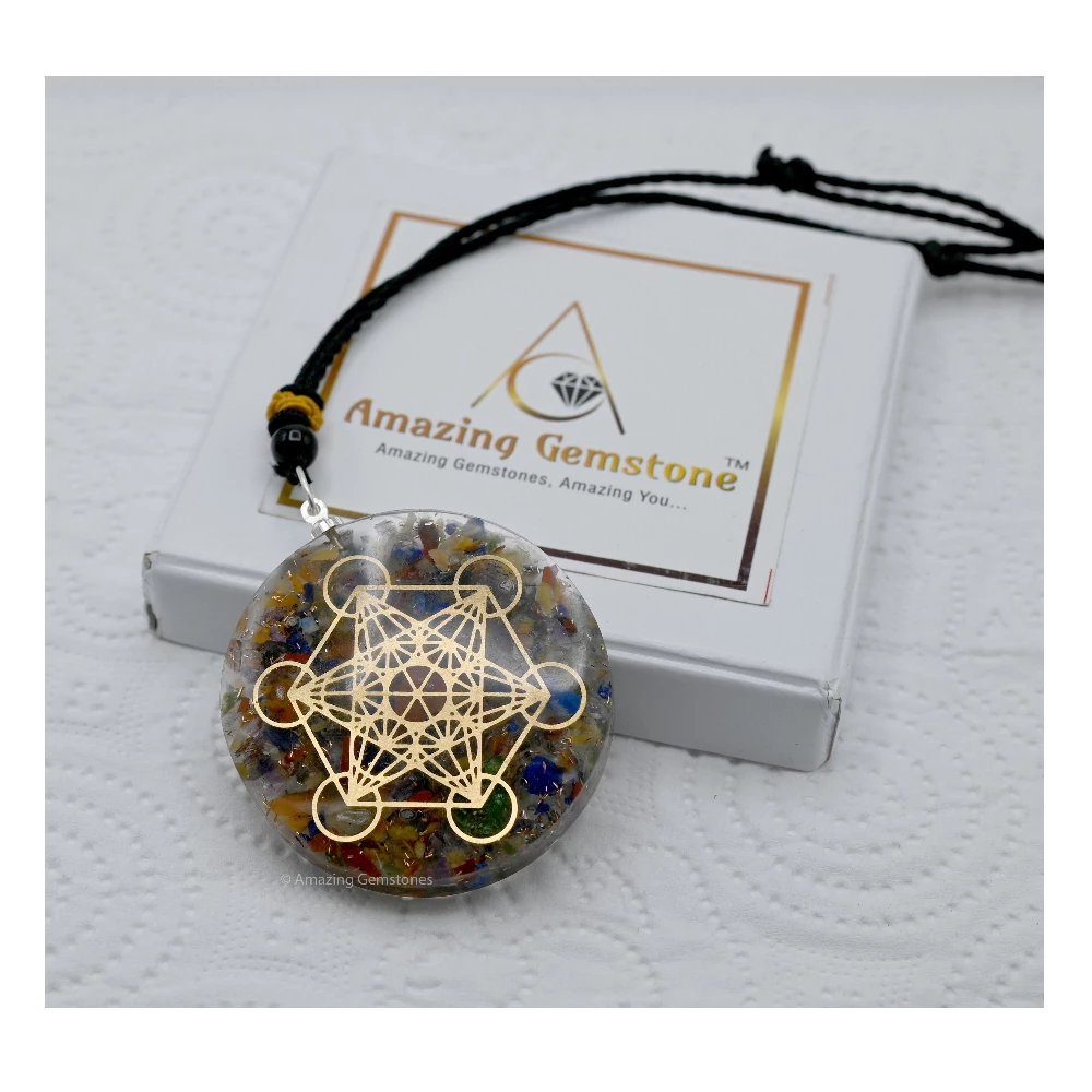 7 Chakra Orgone Necklace - Metatron