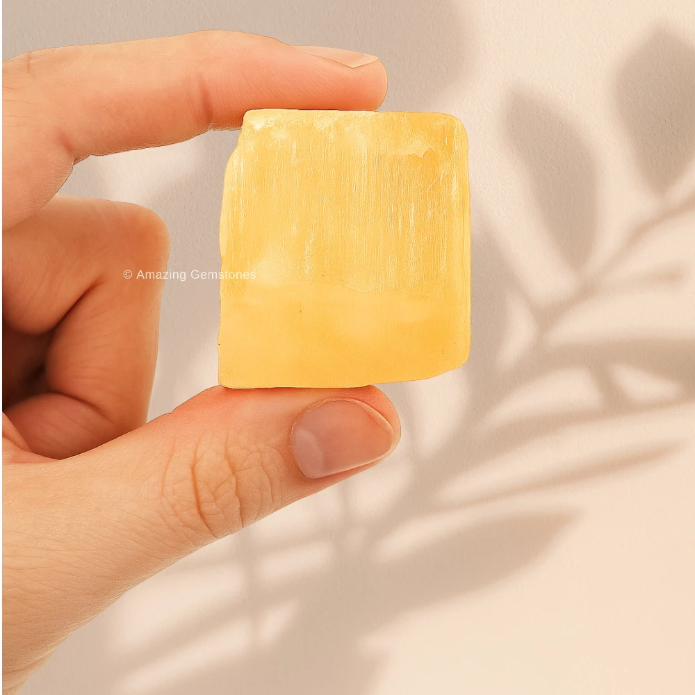 Orange Selenite Raw Crystals (2 Pieces)