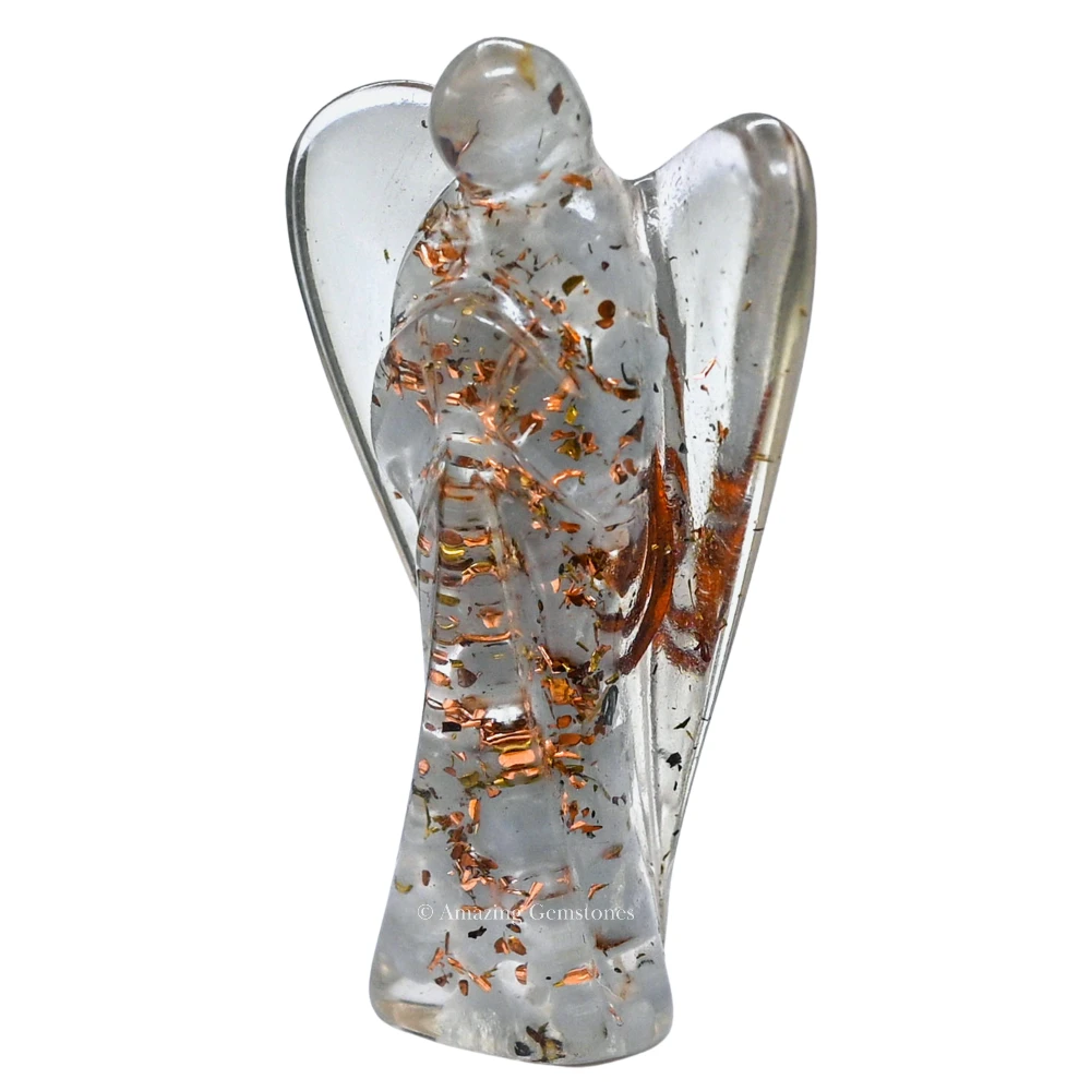 Angelite Orgone Angel Figurine (2 Inch)