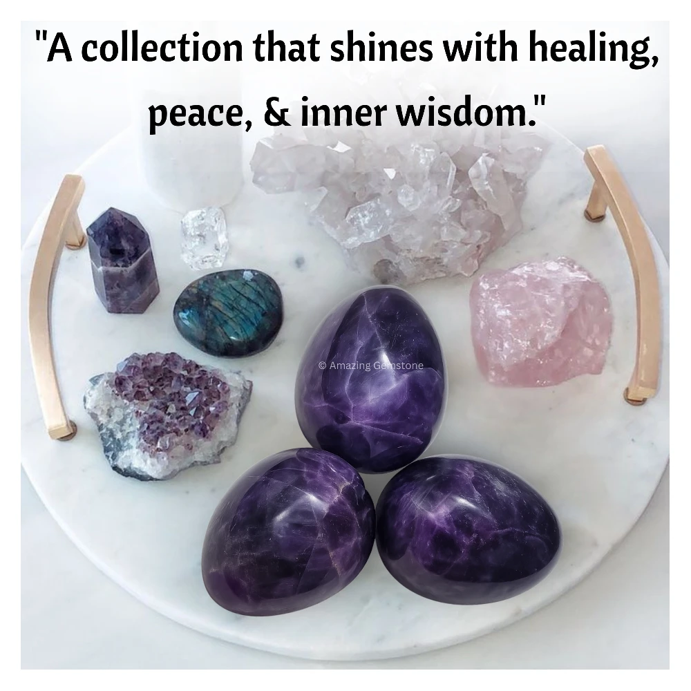 Amethyst Crystal Egg Stone