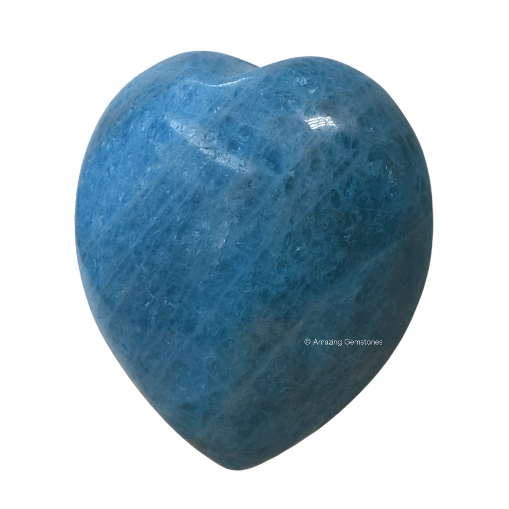 Blue Apatite Heart